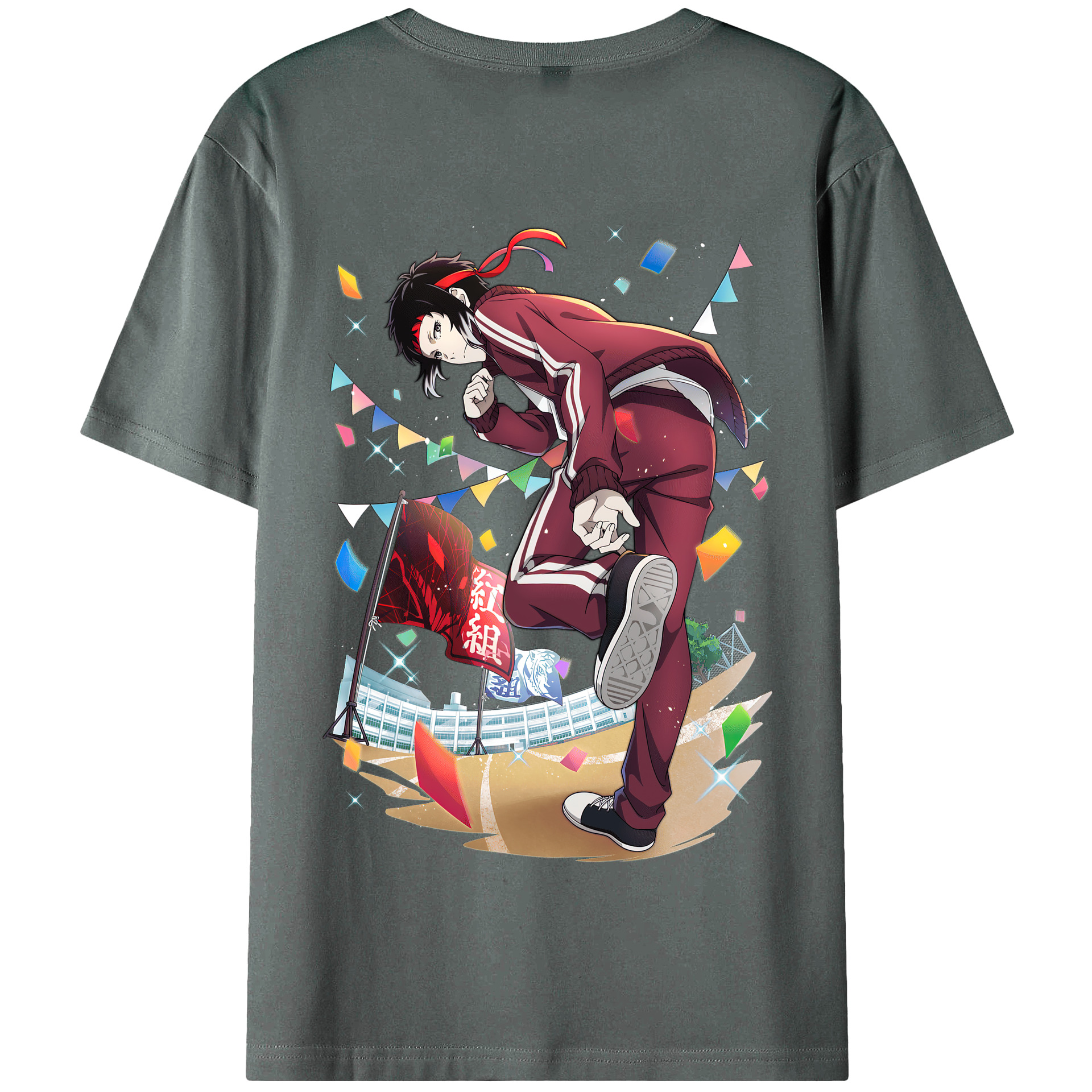 （画像用） 文豪ストレイドッグス Bungo Stray Dogs 綿100％半袖Tシャツ（背面プリント）
